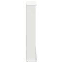 CD Skab 2 stk. Hvid 60 x 17 x 92 cm Konstrueret træ