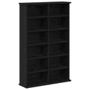 CD Skab 2 stk. Sort eg 60 x 17 x 92 cm Konstrueret træ