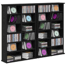CD Skab 2 stk. Sort eg 60 x 17 x 92 cm Konstrueret træ