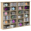CD Skab 2 stk. Sonoma-eg 60 x 17 x 92 cm Konstrueret træ