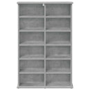 CD Skab Betongrå 60 x 17 x 92 cm Konstrueret træ