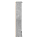 CD Skab Betongrå 60 x 17 x 92 cm Konstrueret træ