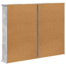 CD Skab 2 stk. Betongrå 60 x 17 x 92 cm Konstrueret træ