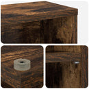 CD Skab 2 stk. Røget eg 60 x 17 x 92 cm Konstrueret træ