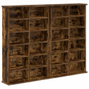 CD Skab 2 stk. Røget eg 60 x 17 x 92 cm Konstrueret træ