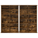 CD Skab 2 stk. Røget eg 60 x 17 x 92 cm Konstrueret træ