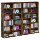 CD Skab 2 stk. Røget eg 60 x 17 x 92 cm Konstrueret træ