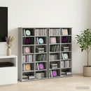 CD Skab 2 stk. Grå Sonoma 60 x 17 x 92 cm Konstrueret træ