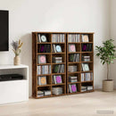 CD Skab 2 stk. Gammelt træ 60 x 17 x 92 cm Konstrueret træ