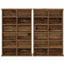 CD Skab 2 stk. Gammelt træ 60 x 17 x 92 cm Konstrueret træ
