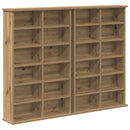 CD Skab 2 stk. Artisan-eg 60 x 17 x 92 cm Konstrueret træ