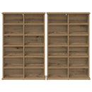 CD Skab 2 stk. Artisan-eg 60 x 17 x 92 cm Konstrueret træ