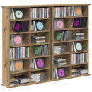 CD Skab 2 stk. Artisan-eg 60 x 17 x 92 cm Konstrueret træ