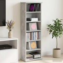 CD Skab Betongrå 60 x 17 x 92 cm Konstrueret træ