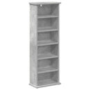 CD Skab Betongrå 60 x 17 x 92 cm Konstrueret træ