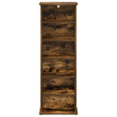 CD Skab Røget eg 60 x 17 x 92 cm Konstrueret træ