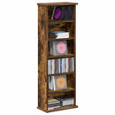 CD Skab Røget eg 60 x 17 x 92 cm Konstrueret træ