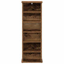CD Skab Egetræ 60 x 17 x 92 cm Konstrueret træ