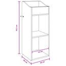 Pladeskab Sonoma-eg 36 x 36 x 95,5 cm Konstrueret træ