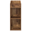 Pladeskab Egetræ 36 x 36 x 95,5 cm Konstrueret træ