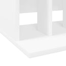 Opbevaring af vinylplader Hvid 42 x 33 x 36 cm Konstrueret træ