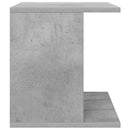 Opbevaring af vinylplader Betongrå 42 x 33 x 36 cm