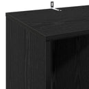 Pladeskab Sort eg 44,5 x 36,5 x 74,5 cm Konstrueret træ
