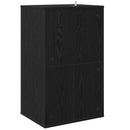 Pladeskab Sort eg 44,5 x 36,5 x 74,5 cm Konstrueret træ