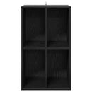 Pladeskab Sort eg 44,5 x 36,5 x 74,5 cm Konstrueret træ