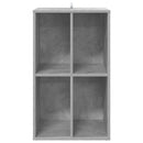 Pladeskab Betongrå 44,5 x 36,5 x 74,5 cm Konstrueret træ