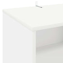 Pladespiller Stativ Hvid 47 x 39,5 x 74,5 cm Konstrueret træ