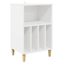 Pladespiller Stativ Hvid 47 x 39,5 x 74,5 cm Konstrueret træ