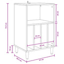 Pladespiller Stativ Sonoma-eg 47 x 39,5 x 74,5 cm