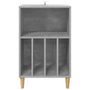 Pladespiller Stativ Betongrå 47 x 39,5 x 74,5 cm