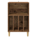 Pladespiller Stativ Egetræ 47 x 39,5 x 74,5 cm Konstrueret træ
