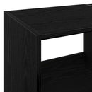 Pladespillerstand Sort eg 82 x 39,5 x 82,5 cm Konstrueret træ