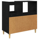 Pladespillerstand Sort eg 82 x 39,5 x 82,5 cm Konstrueret træ