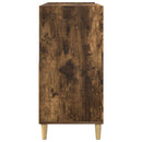 Pladespillerstand Røget eg 82 x 39,5 x 82,5 cm Konstrueret træ