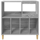 Pladespillerstand Grå Sonoma 82 x 39,5 x 82,5 cm