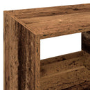 Pladespillerstand Egetræ 82 x 39,5 x 82,5 cm Konstrueret træ