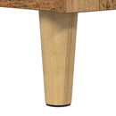 Pladespillerstand Egetræ 82 x 39,5 x 82,5 cm Konstrueret træ