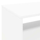 Pladespillerstand Hvid 71 x 39,5 x 83 cm Konstrueret træ