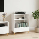 Pladespillerstand Hvid 71 x 39,5 x 83 cm Konstrueret træ