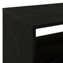 Pladespillerstand Sort eg 71 x 39,5 x 83 cm Konstrueret træ