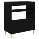 Pladespillerstand Sort eg 71 x 39,5 x 83 cm Konstrueret træ