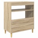 Pladespillerstand Sonoma-eg 71 x 39,5 x 83 cm Konstrueret træ