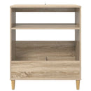 Pladespillerstand Sonoma-eg 71 x 39,5 x 83 cm Konstrueret træ