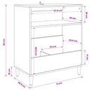 Pladespillerstand Sonoma-eg 71 x 39,5 x 83 cm Konstrueret træ
