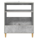 Pladespillerstand Betongrå 71 x 39,5 x 83 cm Konstrueret træ