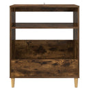 Pladespillerstand Røget eg 71 x 39,5 x 83 cm Konstrueret træ